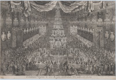 Kroning van Karel XI, Stockholm door Georg Christoph II Eimmart