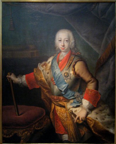 Portret van Groothertog Peter Fedorovich (Later Keizer Peter III) door Georg Cristoph Grooth