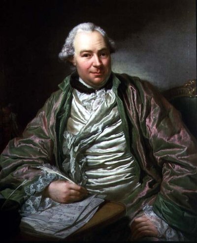 Een Portret van Carl Sparre door Georg David Mathieu
