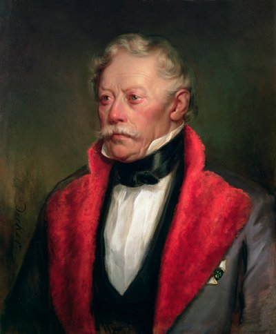 Johann Joseph Wenzel, Graaf Radetzky, Gouverneur van de Lombardisch-Venetiaanse gebieden in de midden 1800s door Georg Decker