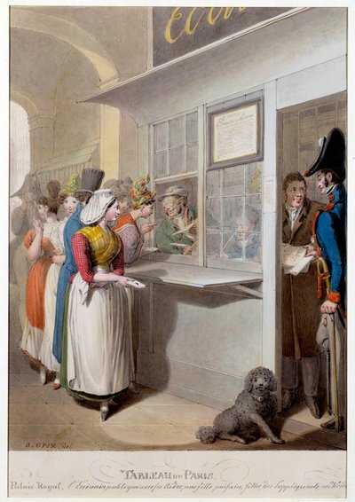 De publieke schrijver van het Koninklijk Paleis door Georg Emanuel Opitz