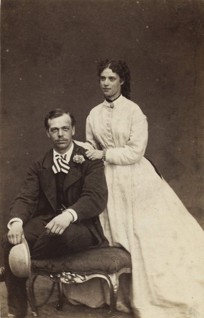 Grootvorst Alexander Alexandrovich van Rusland en Prinses Dagmar van Denemarken, 1866 door Georg Emil Hansen
