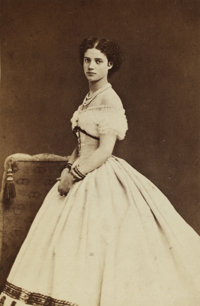 Portret van prinses Dagmar van Denemarken 1847-1928, 1866 door Georg Emil Hansen