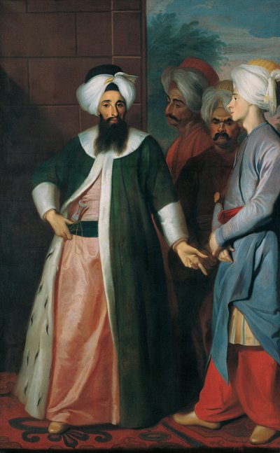 Kozbekçi Mustafa Ağa en zijn gevolg door Georg Engelhard Schröder