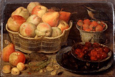 Stilleven met fruit, laat 16de begin 17de eeuw door Georg Flegel