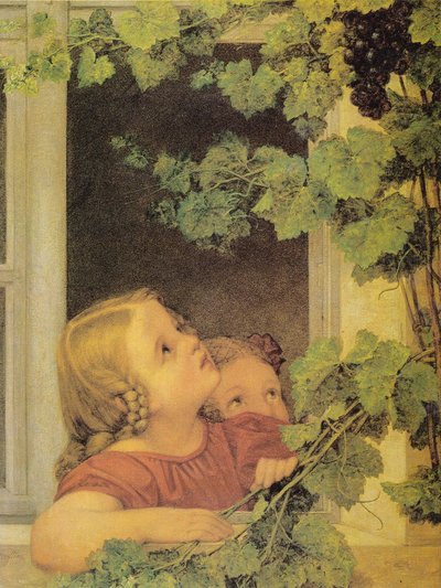 Kinderen bij het raam door Georg Friedrich Kersting