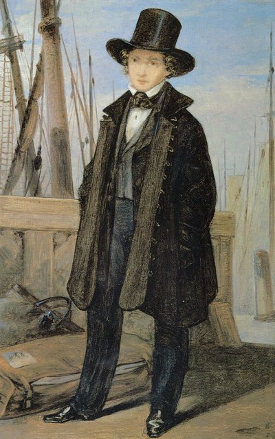 Richard Kersting voor zijn vertrek naar Riga door Georg Friedrich Kersting