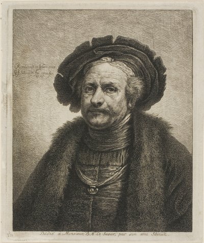 Portret van Rembrandt door Georg Friedrich Schmidt