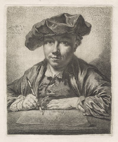 Zelfportret door Georg Friedrich Schmidt