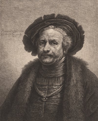 Zelfportret van Rembrandt, 1771 door Georg Friedrich Schmidt
