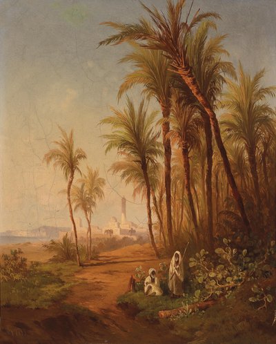 Pelgrims aan de kust door Georg Geyer