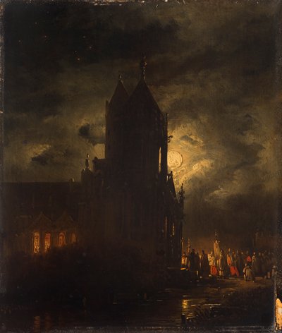 Nachtelijke processie door Georg Gillis van Haanen