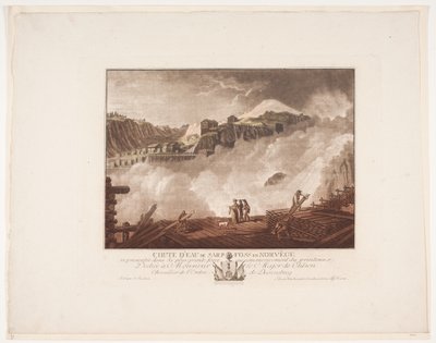 Waterval van Sarp-Foss in Noorwegen door Georg Haas