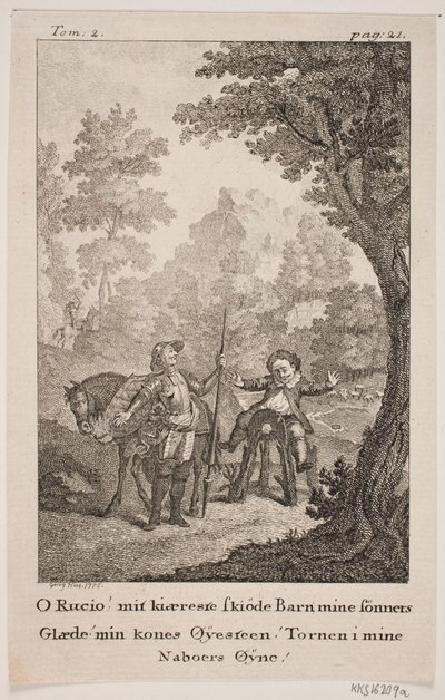 Illustratie bij Don Quichot door Georg Haas
