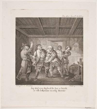 Illustratie voor Holbergs Komedies door Georg Haas