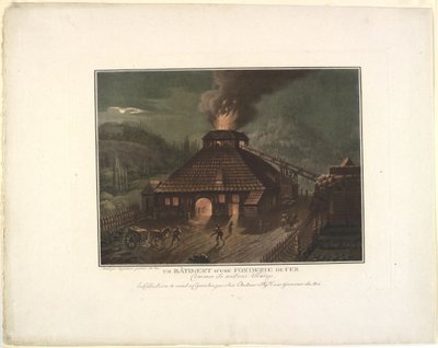 Een gebouw van een ijzergieterij door Georg Haas
