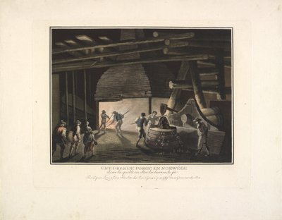 Een grote smederij in Noorwegen door Georg Haas