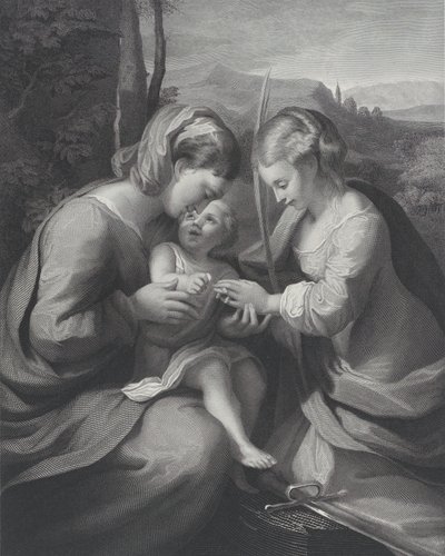 Het mystieke huwelijk van Sint Catharina, ca. 1831 door Georg Jacob Felsing