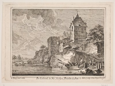 Een oud kasteel door Georg Mathias Fuchs