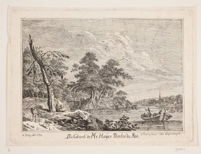 Rivierlandschap door Georg Mathias Fuchs