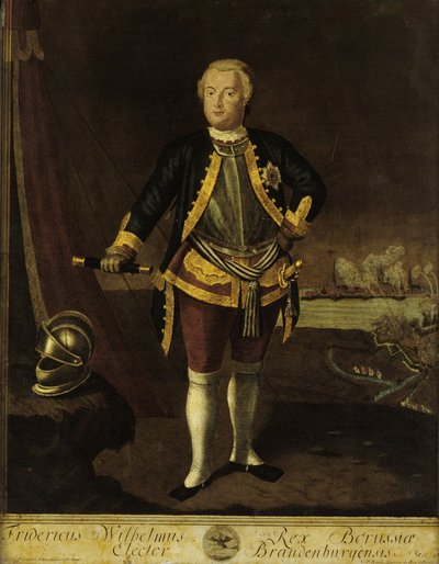 Frederik I van Pruisen Fridericus Wilhelmus Rex Borussiae Elector Brandenburgensis door Georg Paul Busch