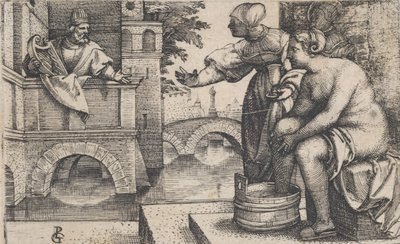 David en Bathseba door Georg Pencz