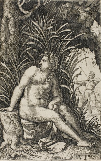Procris, uit Griekse Heldinnen door Georg Pencz
