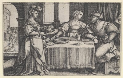 Salome met het Hoofd van Johannes de Doper door Georg Pencz