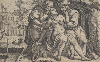 Susanna en de ouderlingen door Georg Pencz