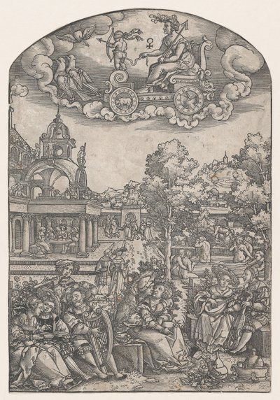 Venus, uit De Zeven Planeten door Georg Pencz