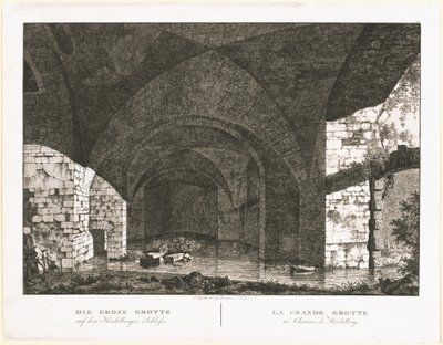 De Grote Grot bij Kasteel Heidelberg door Georg Primavesi, after Peter Speeth