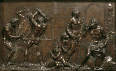 Venus in de smederij van de vulkaan door Georg Raphael Donner