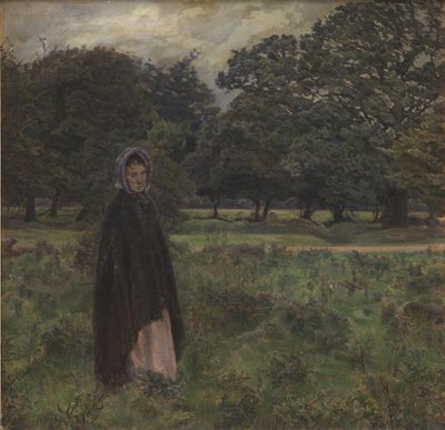 Onkruid. Een vrouw in een landschap door Georg Seligmann