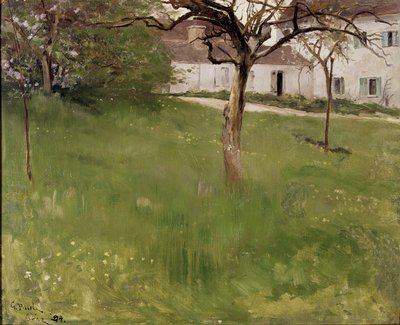 Een Tuin in Grez door Georg Vilhelm Pauli
