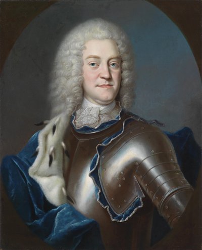 Portret van Christian Ludwig II, 1683-1756 Hertog van Mecklenburg, 1731-1732 door Georg Weissmann