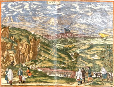 Alhama de Granada, Spanje door Georg and Hogenberg Franz (1535 90) Braun