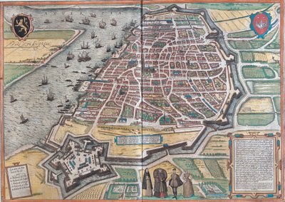 Antwerp, Belgium door Georg and Hogenberg Franz (1535 90) Braun