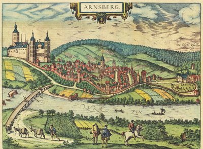 Arnsberg door Georg and Hogenberg Franz (1535 90) Braun