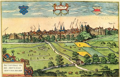 Bethune door Georg and Hogenberg Franz (1535 90) Braun