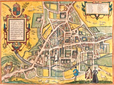 Cambridge, Groot-Brittannië door Georg and Hogenberg Franz (1535 90) Braun