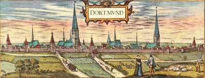 Dortmund door Georg and Hogenberg Franz (1535 90) Braun