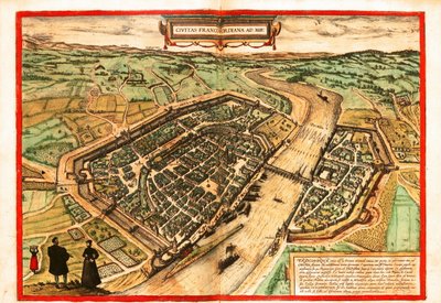 Frankfurt aan de Main door Georg and Hogenberg Franz (1535 90) Braun