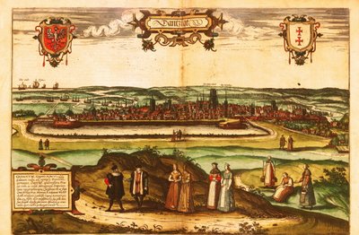 Gdansk, Polen door Georg and Hogenberg Franz (1535 90) Braun