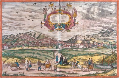 Granada, Spanje door Georg and Hogenberg Franz (1535 90) Braun