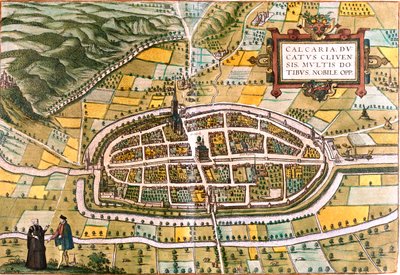 Kalkar, Duitsland door Georg and Hogenberg Franz (1535 90) Braun