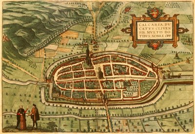 Kalkar, Duitsland door Georg and Hogenberg Franz (1535 90) Braun