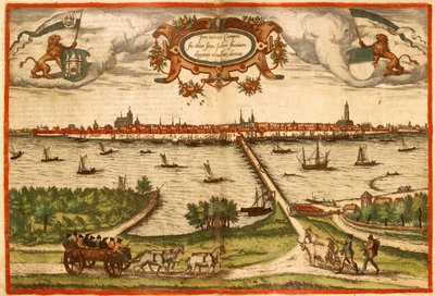 Kampan, Duitsland door Georg and Hogenberg Franz (1535 90) Braun