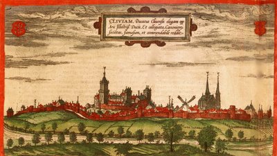 Kleve, Duitsland door Georg and Hogenberg Franz (1535 90) Braun
