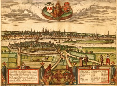 Maastricht, Netherlands, Holland door Georg and Hogenberg Franz (1535 90) Braun