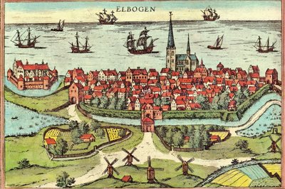 Malmo, Zweden door Georg and Hogenberg Franz (1535 90) Braun